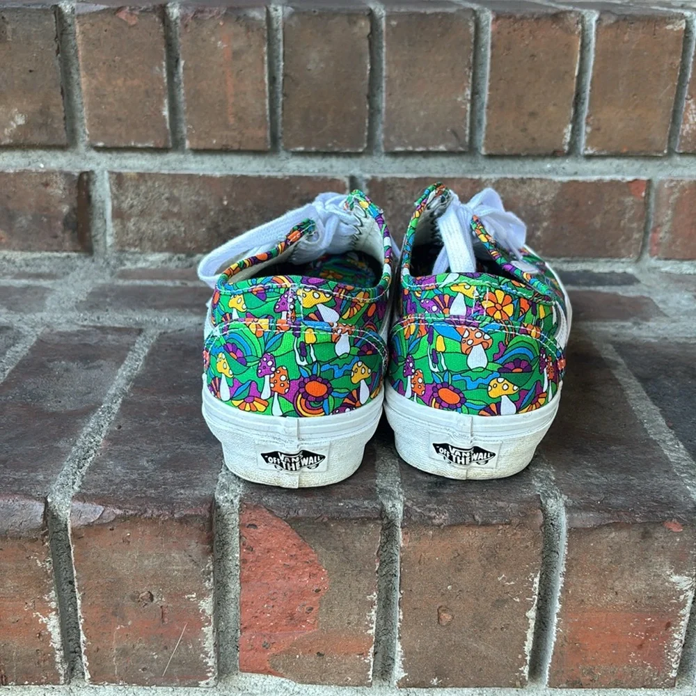 Vans Old Skool tapered psychedelic floral mushroom print shoes